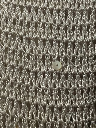 Vestido crochet verano beige