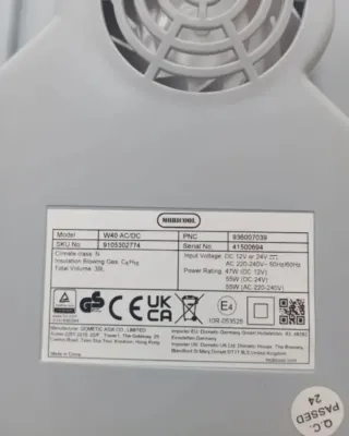 Nevera portátil azul Mobicool W40 AC/DC