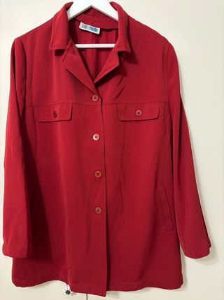 Blusón Talle Moda Burdeos