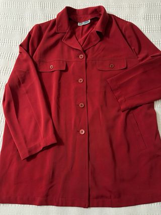 Blusón Talle Moda Burdeos