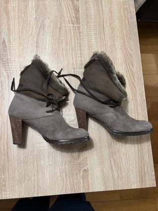 Botines mujer con pelo