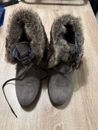 Botines mujer con pelo