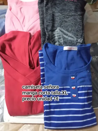 Camiseta señora manga corta XL