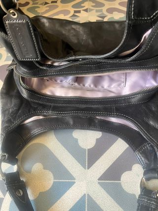 Bolso COACH Maggie Hobo Piel Negra - Auténtico
