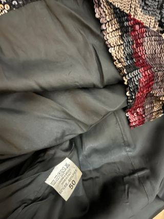 Canotta paillettes multicolore