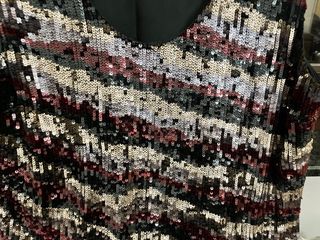 Canotta paillettes multicolore