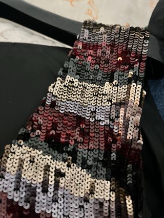 Canotta paillettes multicolore