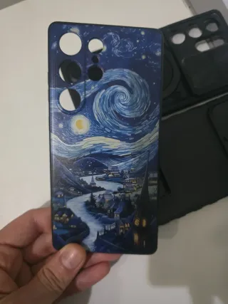 Cover Samsung Starry Night+2 Cover Neri, pellicole