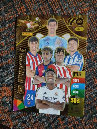 2 Cromos Fútbol Panini Champions Invencible