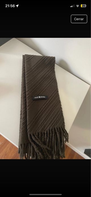 Bufanda Punt Roma marrón