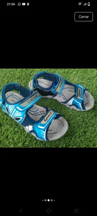Sandalias Geox Niños Azul/Plata