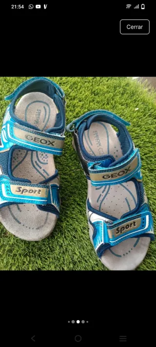 Sandalias Geox Niños Azul/Plata