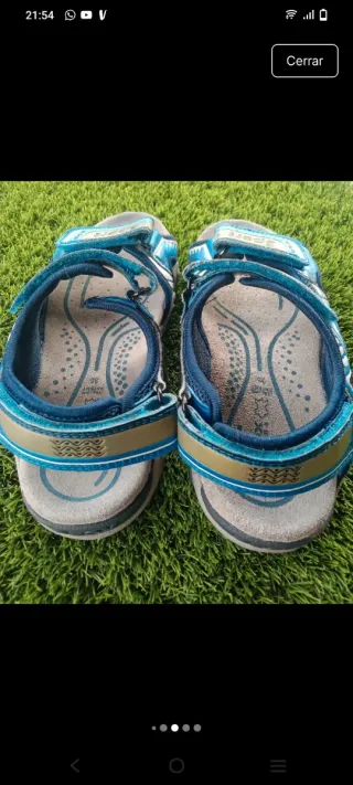 Sandalias Geox Niños Azul/Plata