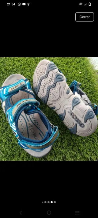 Sandalias Geox Niños Azul/Plata