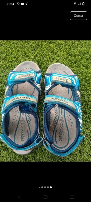 Sandalias Geox Niños Azul/Plata
