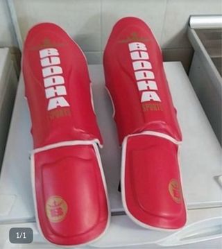 Espinilleras Budha King Boxing Rojas