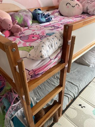 Cama alta/baja Ikea KURA reversible