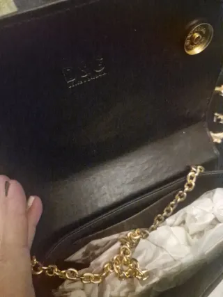 Borsa Dolce & Gabbana in denim blu