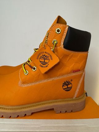 Timberland x Supream Stivali Arancioni Uomo Donna