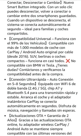 Ottocast Wireless CarPlay & Android Auto Adapter