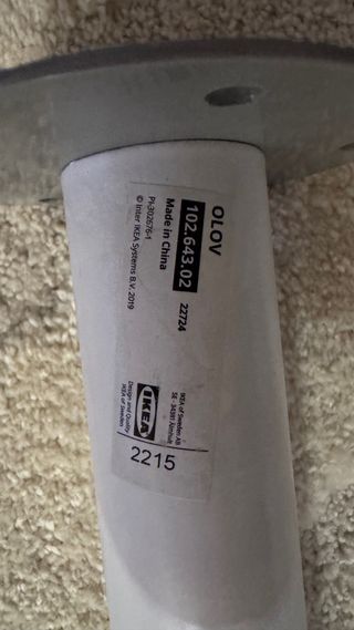 4 Patas extensibles blancas Ikea