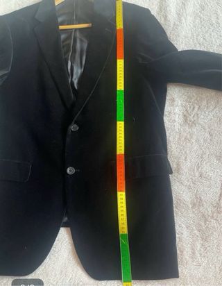 Chaqueta de terciopelo negra