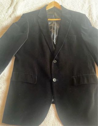 Chaqueta de terciopelo negra