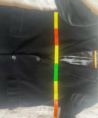 Chaqueta de terciopelo negra