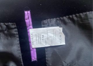 Chaqueta de terciopelo negra