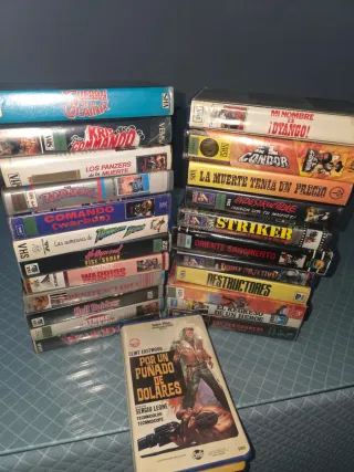 Películas VHS Acción Aventura Guerra Western