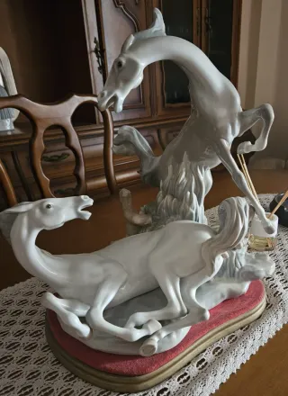 Figura Lladró Caballos Porcelana