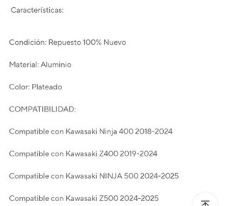 Palanca de cambios de marchas Kawasaki