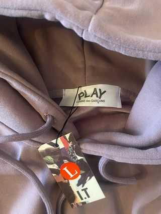 Sudadera Comme des Garçons Corazón Lila Talla L