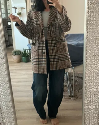 Chaqueta flecos Mango - Talla M