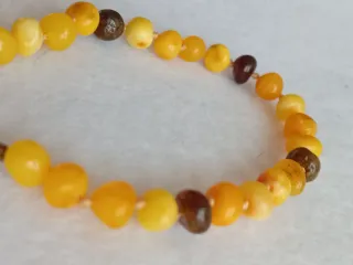 Bracciale in ambra naturale baltica color miele