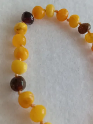 Bracciale in ambra naturale baltica color miele