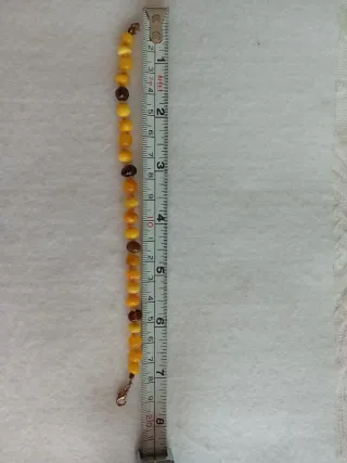 Bracciale in ambra naturale baltica color miele