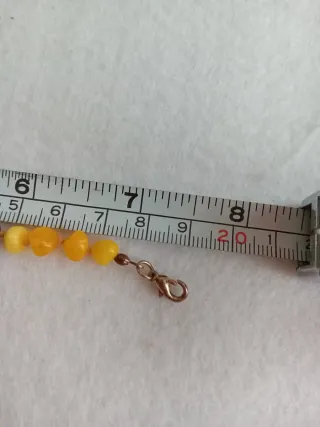 Bracciale in ambra naturale baltica color miele