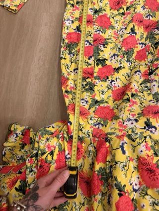 Traje Flamenca Amarillo Flores