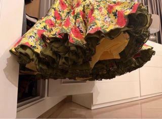 Traje Flamenca Amarillo Flores