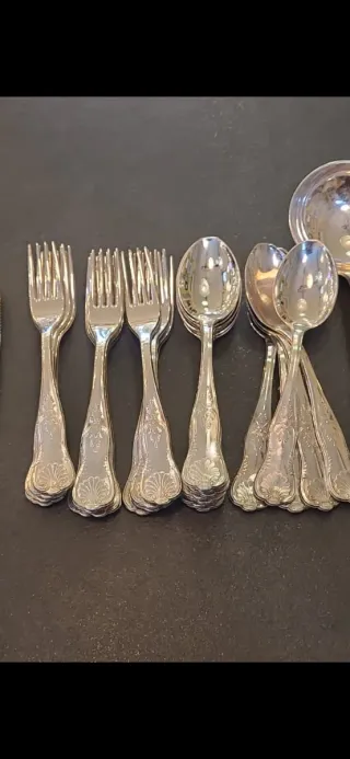 Set 51 posate Placcate Argento 800