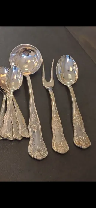 Set 51 posate Placcate Argento 800