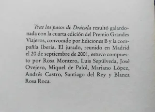 1* edición. Tras los pasos de Drácula.