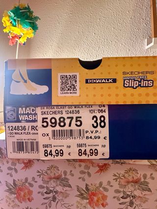 Skechers Go Walk Slip-ins Mujer Talla 38 Rosa