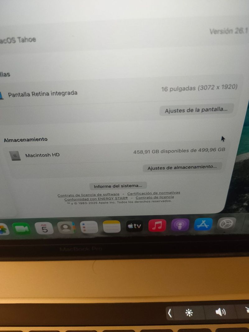 MACBOOK PRO 16'' 2019 I9/32/512 afbeelding 5