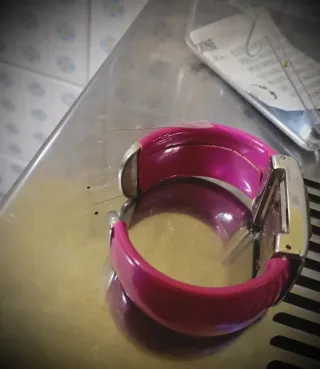 Orologio donna bracciale rosa e argento