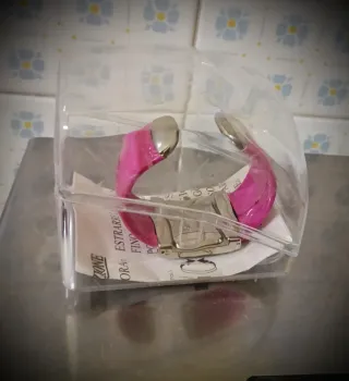 Orologio donna bracciale rosa e argento