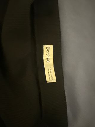 Falda larga verde oliva acanalada