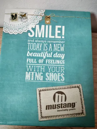 Zapatos Tacón Mustang Ante Azul - Talla 37