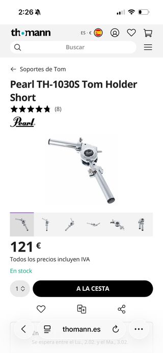 Batería Pearl Reference Naranja